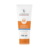 YC كريم واقي شمس SPF50+ ترطيب وحماية 100 مل