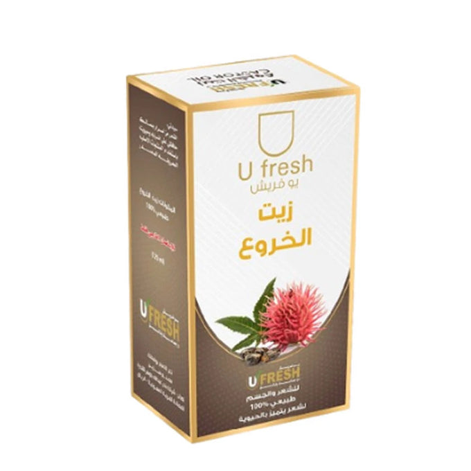 زيت الخروع للشعر والجسم 125 مل من يو فريش