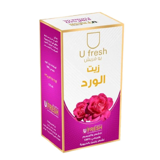 زيت الورد للشعر والجسم 125 مل من يو فريش