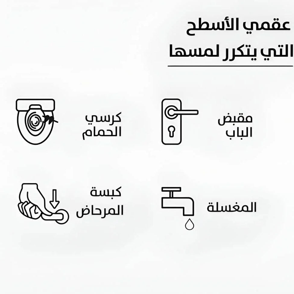 بي سيف بخاخ معقم للاسطح فوري لكرسي الحمام برائحة النعناع 75 مل
