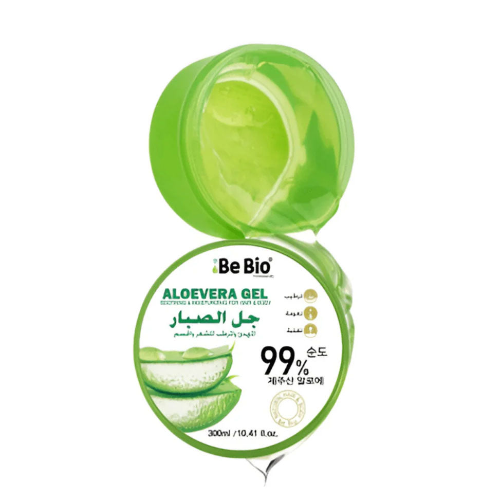 بي بايو جل الصبار 99% المهدئ والمرطب للشعر والجسم 300 مل
