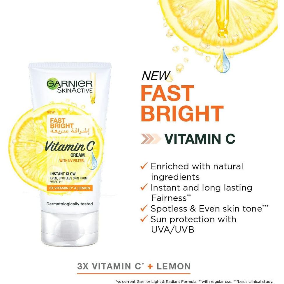 جارنييه كريم تفتيح سريع مع واقي شمس SPF 25 25 مل