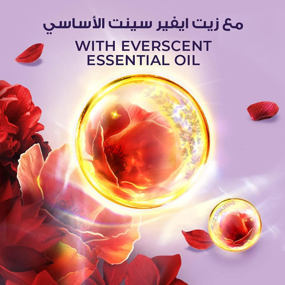 لوكس سائل استحمام رومانسية الكركديه مع ليفة 250 مل