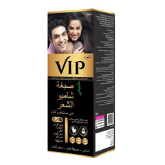 VIP شامبو صبغة الشعر طبيعي بمستخلص اللؤلؤ لون اسود حجم 180 مل