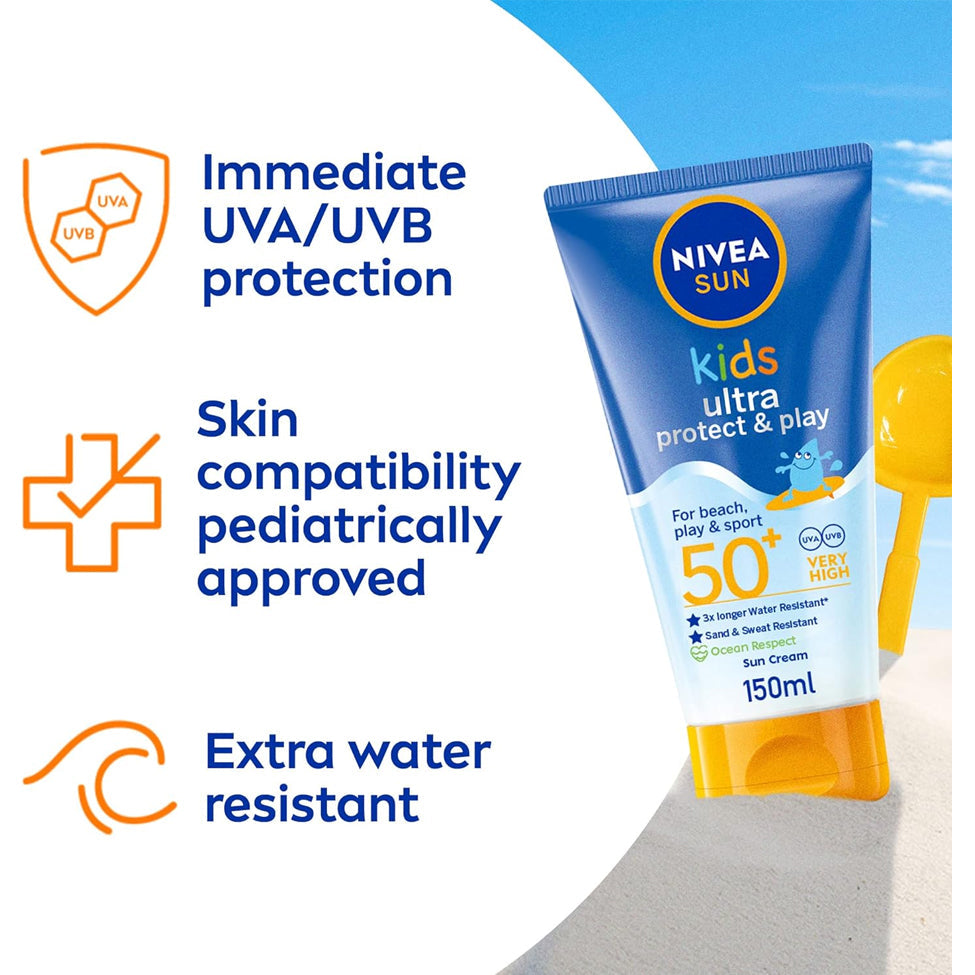 نيفيا لوشن واقي شمس للأطفال الترا SPF 50 حمايه ولعب 150 مل
