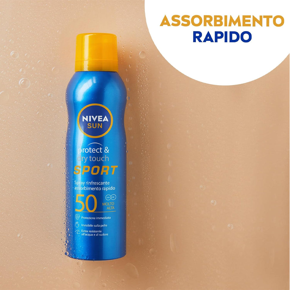 نيفيا بخاخ واقي شمس SPF 50 حماية و ملمس جاف 200 مل