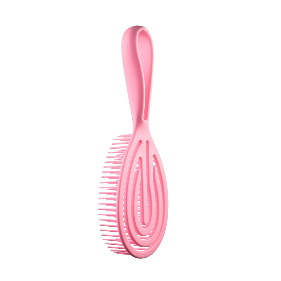 فرشاة الشعر شكل بيضاوي باللون الوردي من ميلا