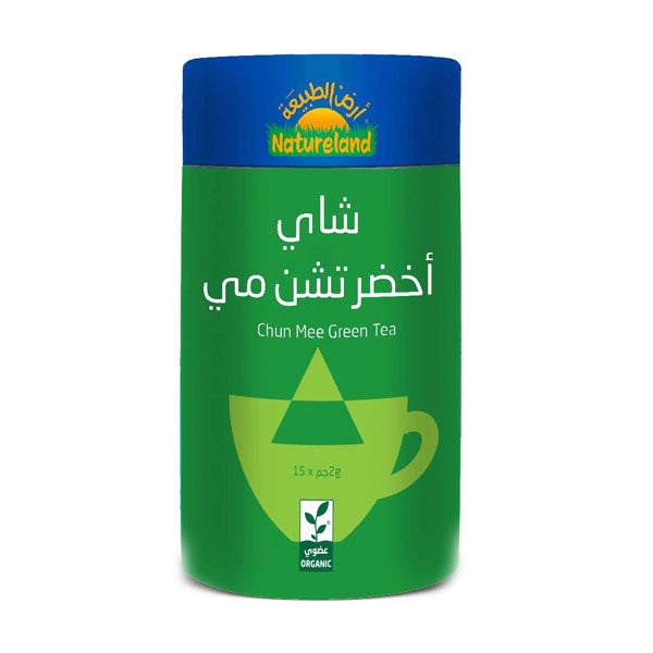 أرض الطبيعة شاي أخضر تشن مي عضوي 30 جم
