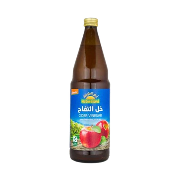 أرض الطبيعة خل التفاح غير مفلتر 750 مل