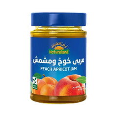 أرض الطبيعة مربى خوخ ومشمش 200 جم