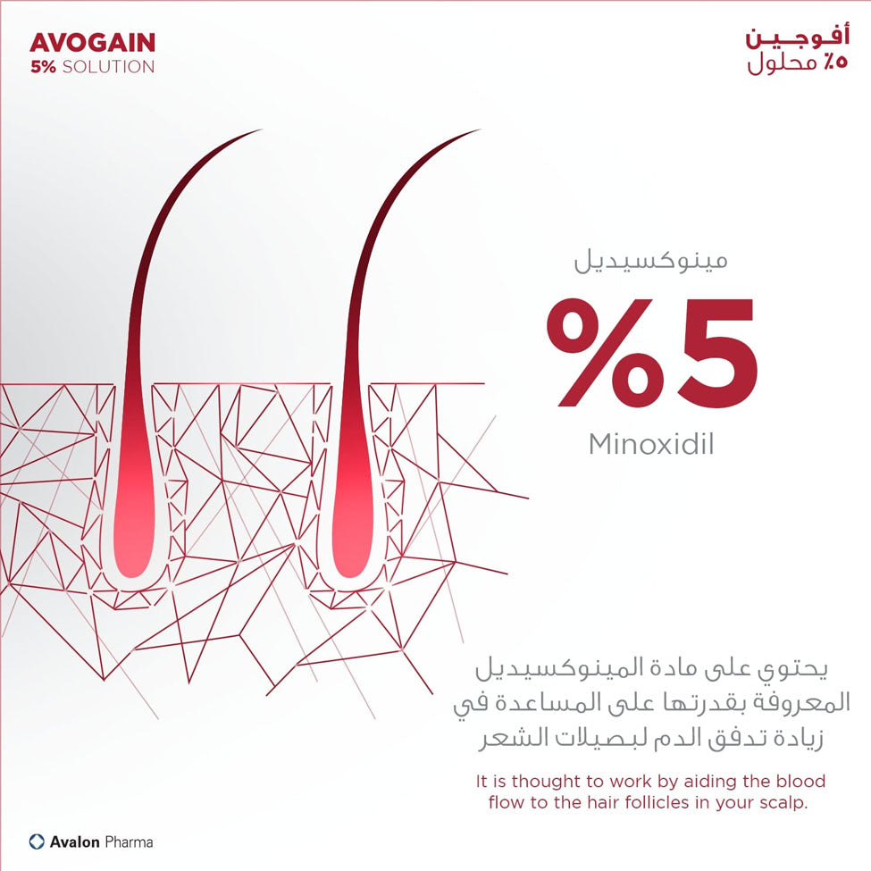 بخاخ تساقط الشعر عرض أفالون افوجين 5% 50 مل 2+1