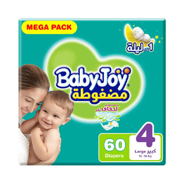 بيبي جوي مقاس (4) عبوة ميجا 60 حفاضة