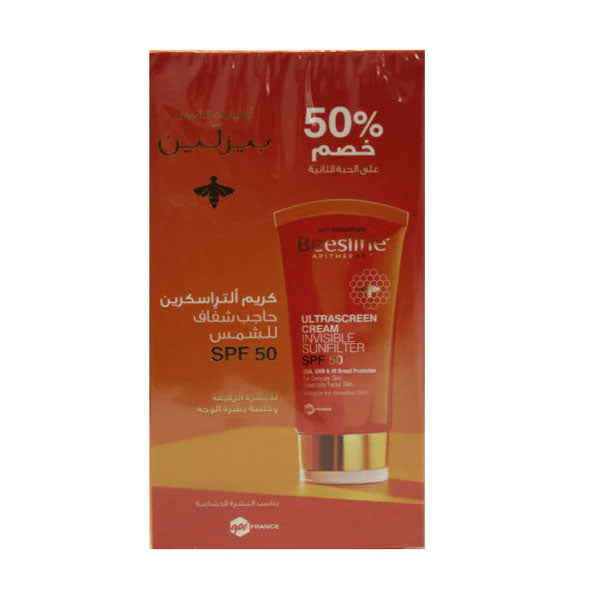 بيزلين كريم واقي شمس SPF 50 حاجب شفاف 60 مل + الثاني بخصم 50٪؜