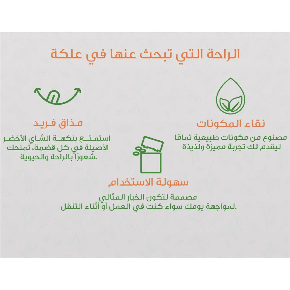 علكة برنر بخلاصة الشاي الاخضر بطعم النعناع