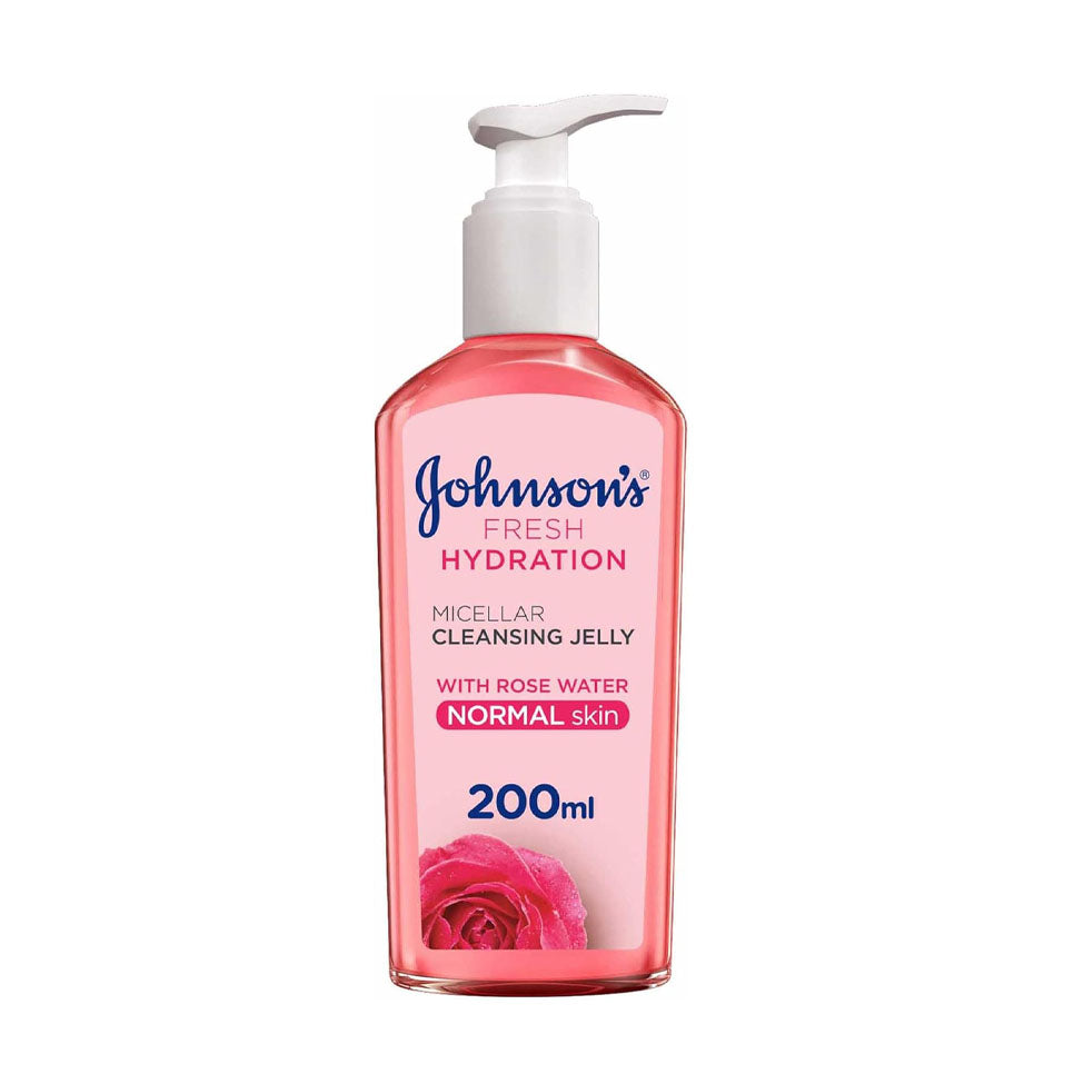 جونسون جيلي ميسيلار بماء الورد للتنظيف 200 مل