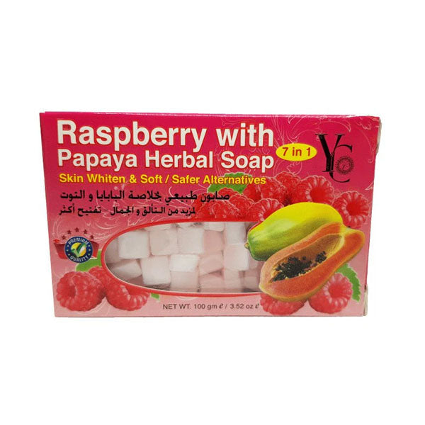قالب صابون بخلاصة البابايا والتوت من YC 100 جم