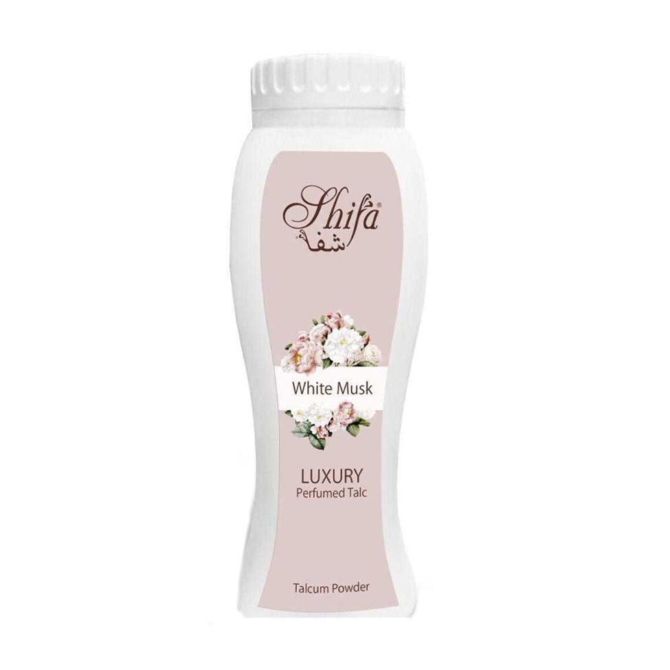 شفا بودرة الجسم بالمسك الأبيض  200 جم